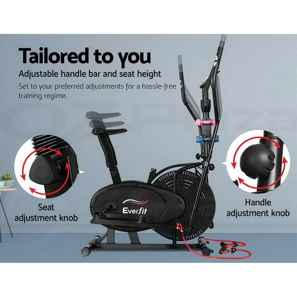 Everfit Elliptical Cross Trainer Exercise Bike Bicycle Home Gym Fitness Training