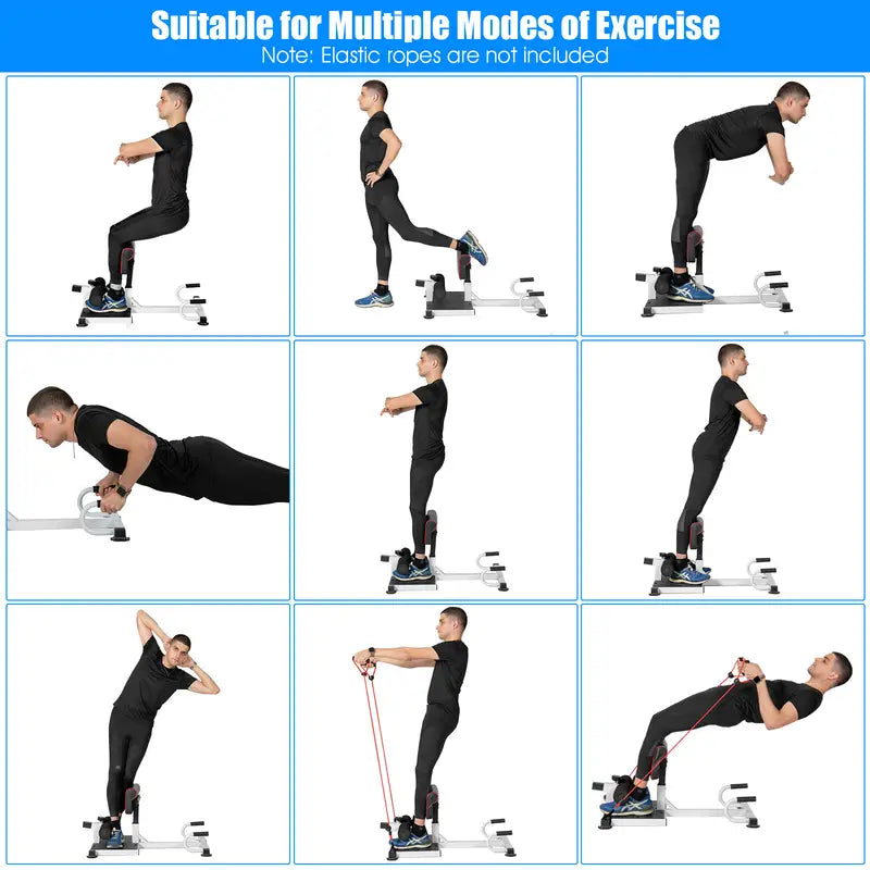 Multifunction Squat & Hip Machine - Adjustable Sit-Up Exercise Set