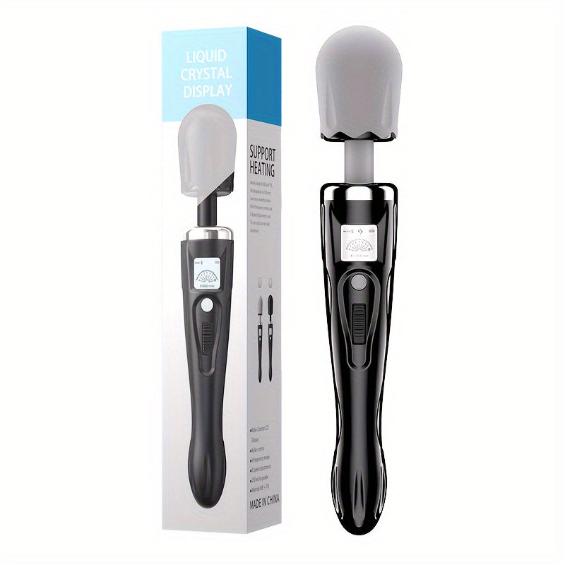 NNETM Deluxe Massage Stick – Professional Handheld Massager(Black + Gray)-0