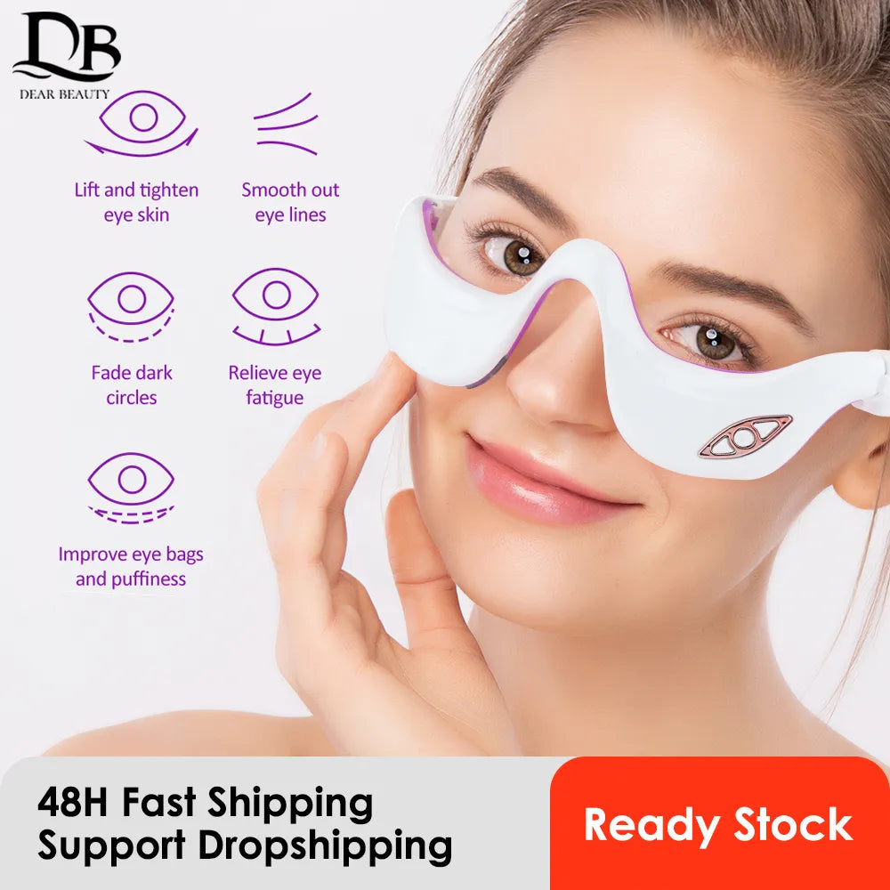 NNEOBA EMS Microcurrent Pulse Eye Massager with Heating Therapy for Fatigue Relief-1