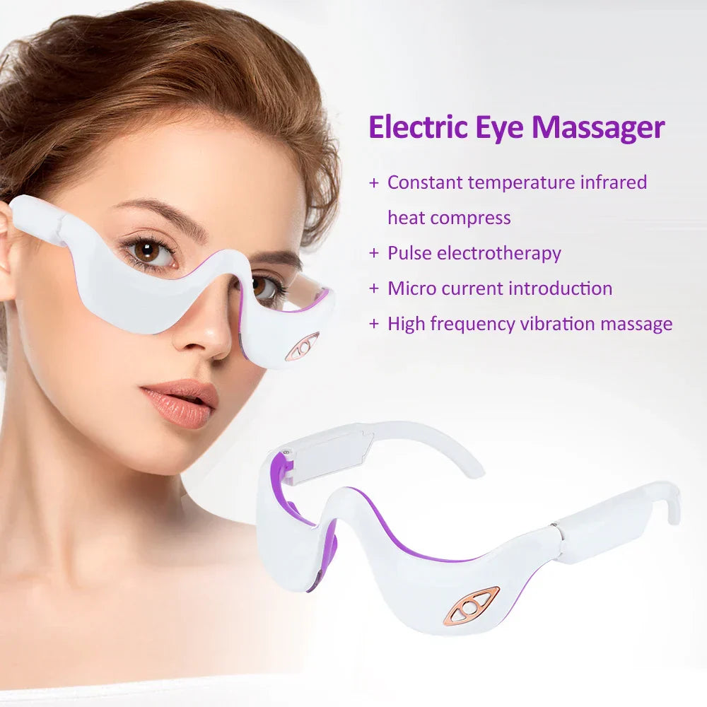 NNEOBA EMS Microcurrent Pulse Eye Massager with Heating Therapy for Fatigue Relief-2