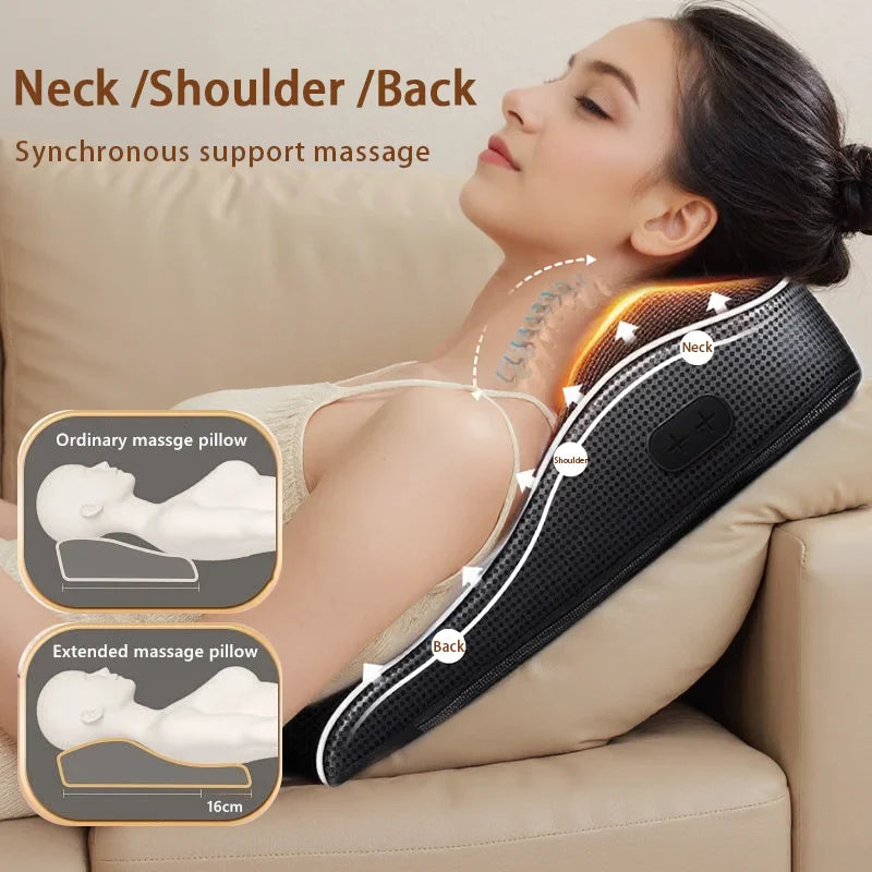 NNEOBA Electric Cervical Pillow Massager Black-4