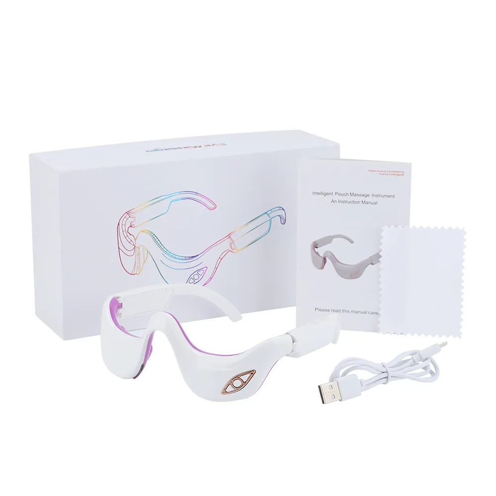 NNEOBA EMS Microcurrent Pulse Eye Massager with Heating Therapy for Fatigue Relief-0