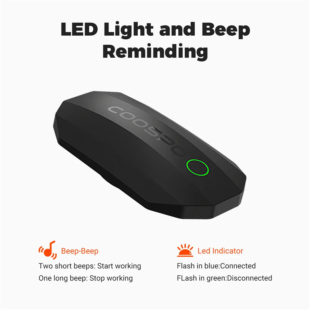 NNEOBA Dual Mode Heart Rate Sensor ANT+ And Bluetooth Chest Strap Black