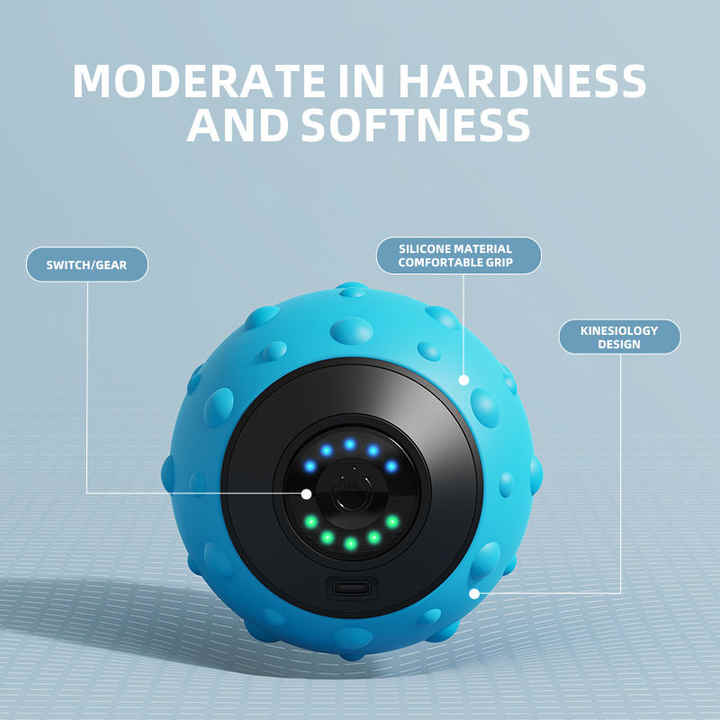 NNEDSZ Black Vibrating Massage Ball - Deep Tissue Muscle Relaxation & Recovery Tool - Portable Electric Massager with USB Rechargeable Design-3