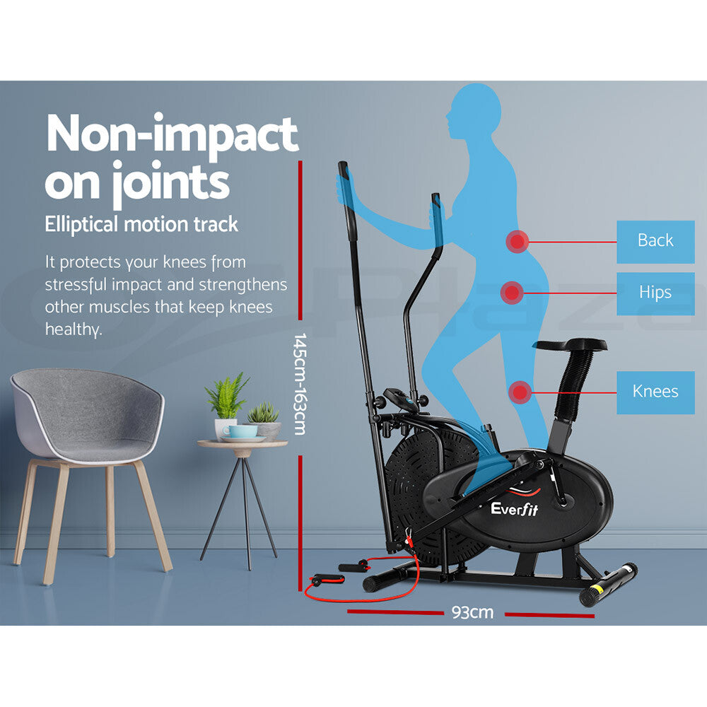 Everfit Elliptical Cross Trainer Exercise Bike Bicycle Home Gym Fitness Training