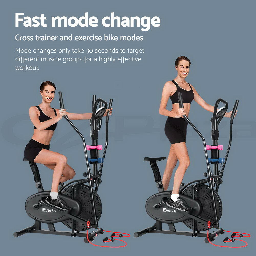 Everfit Elliptical Cross Trainer Exercise Bike Bicycle Home Gym Fitness Training