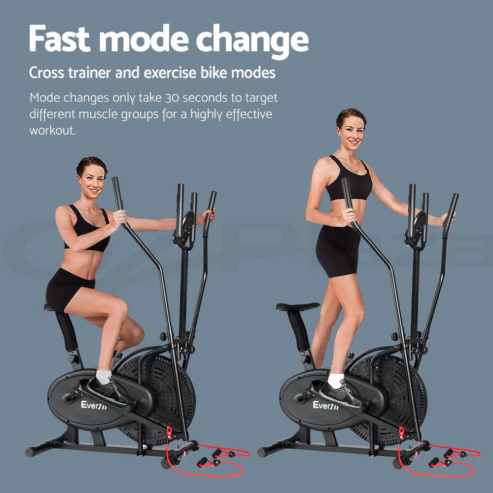 Everfit Elliptical Cross Trainer Exercise Bike Bicycle Home Gym Fitness Training