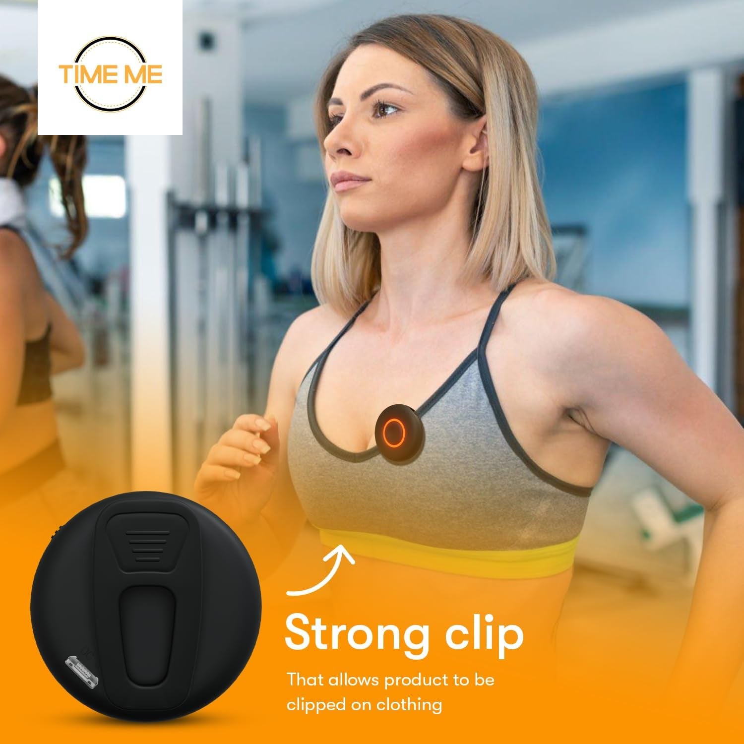 Rest Time Fitness Timer - Countdown Gym Timer and Stopwatch, Vibrating, Compact Design, Rechargeable Battery