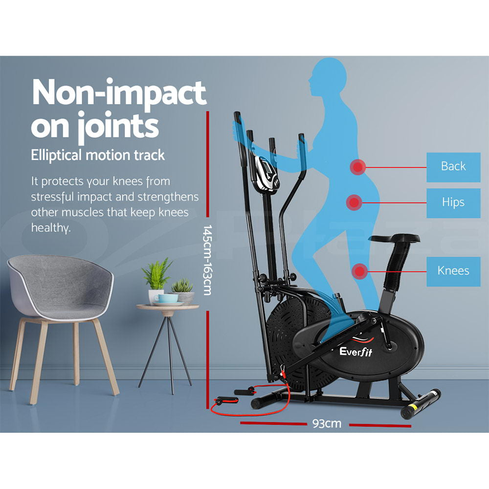 Everfit Elliptical Cross Trainer Exercise Bike Bicycle Home Gym Fitness Training