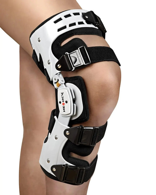 NNEOBA Medical Knee Brace Support Right Leg White-0
