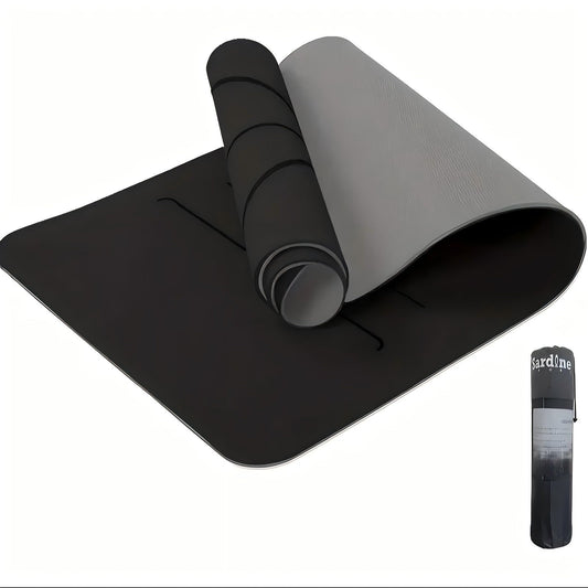 NNEDSZ Yoga Mat Exercise Workout Mats Fitness Mat for Home Gym Black 8mm-0