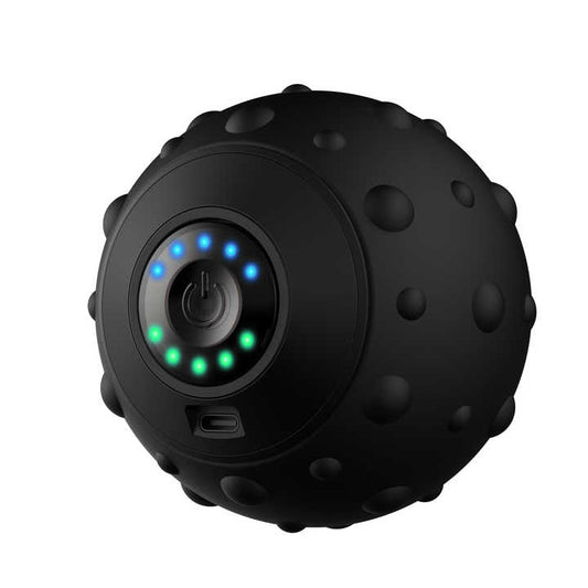 NNEDSZ Black Vibrating Massage Ball - Deep Tissue Muscle Relaxation & Recovery Tool - Portable Electric Massager with USB Rechargeable Design-0