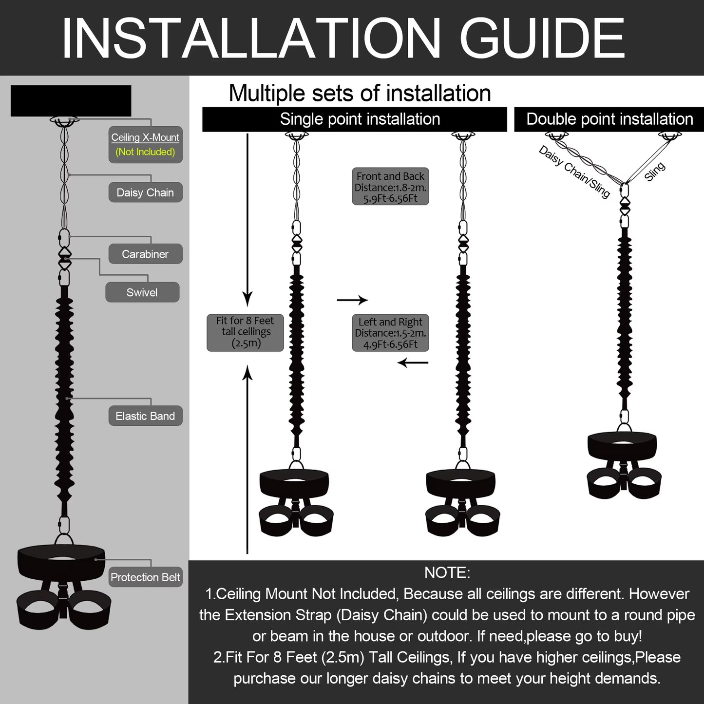 Heavy Bungee Fitness Kit Cord Upgraded for Home Gym Yoga Bungee Rope Gravity Bungee Training Pro Tool for Home Gym Studio