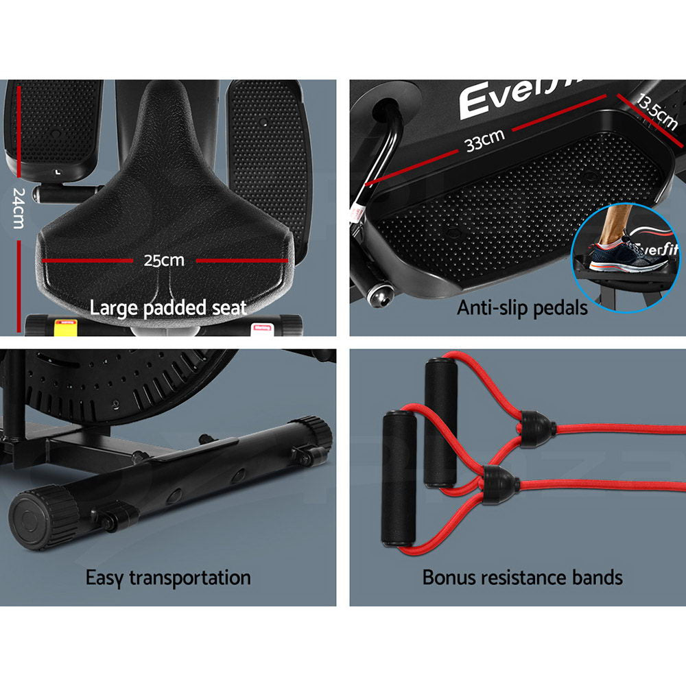 Everfit Elliptical Cross Trainer Exercise Bike Bicycle Home Gym Fitness Training