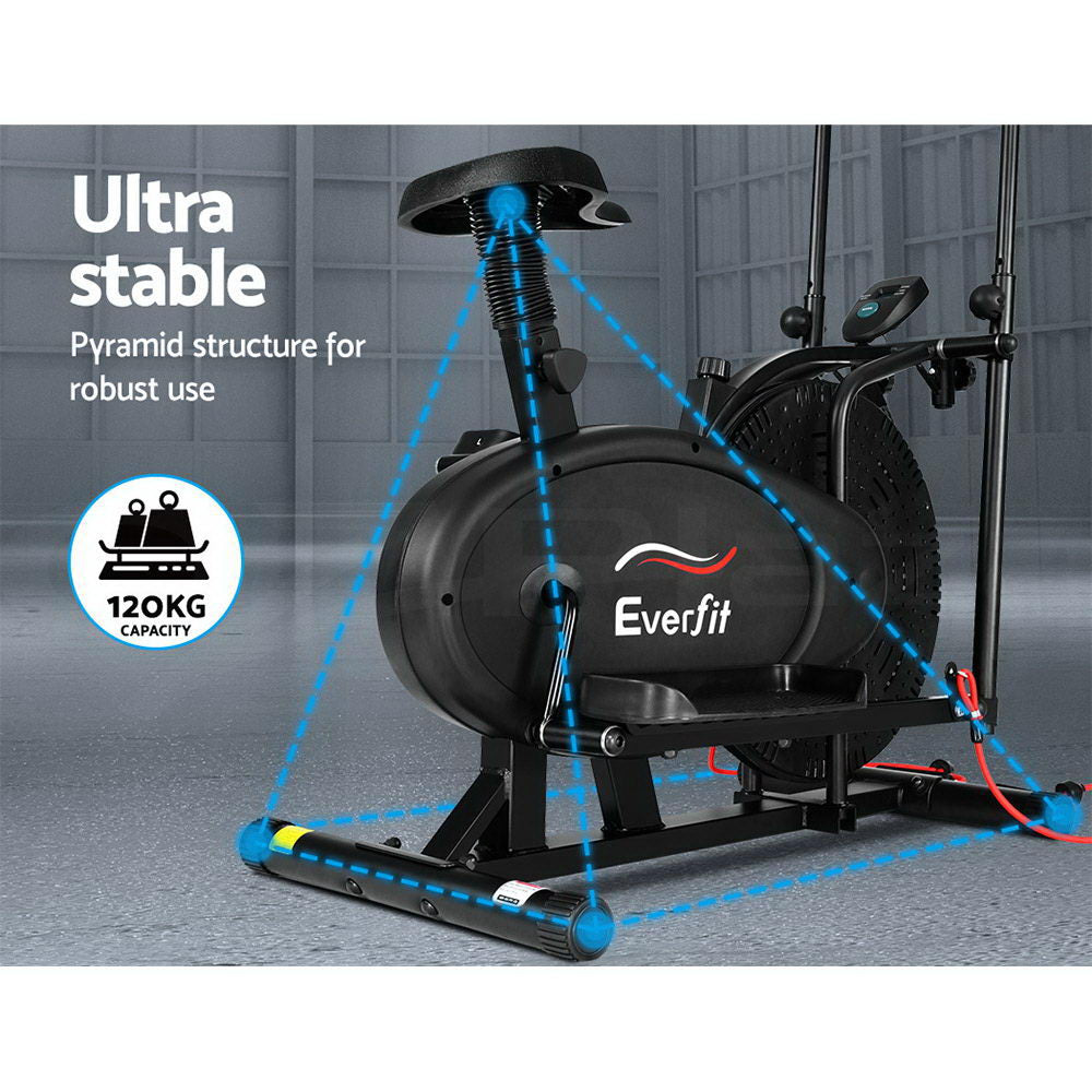 Everfit Elliptical Cross Trainer Exercise Bike Bicycle Home Gym Fitness Training
