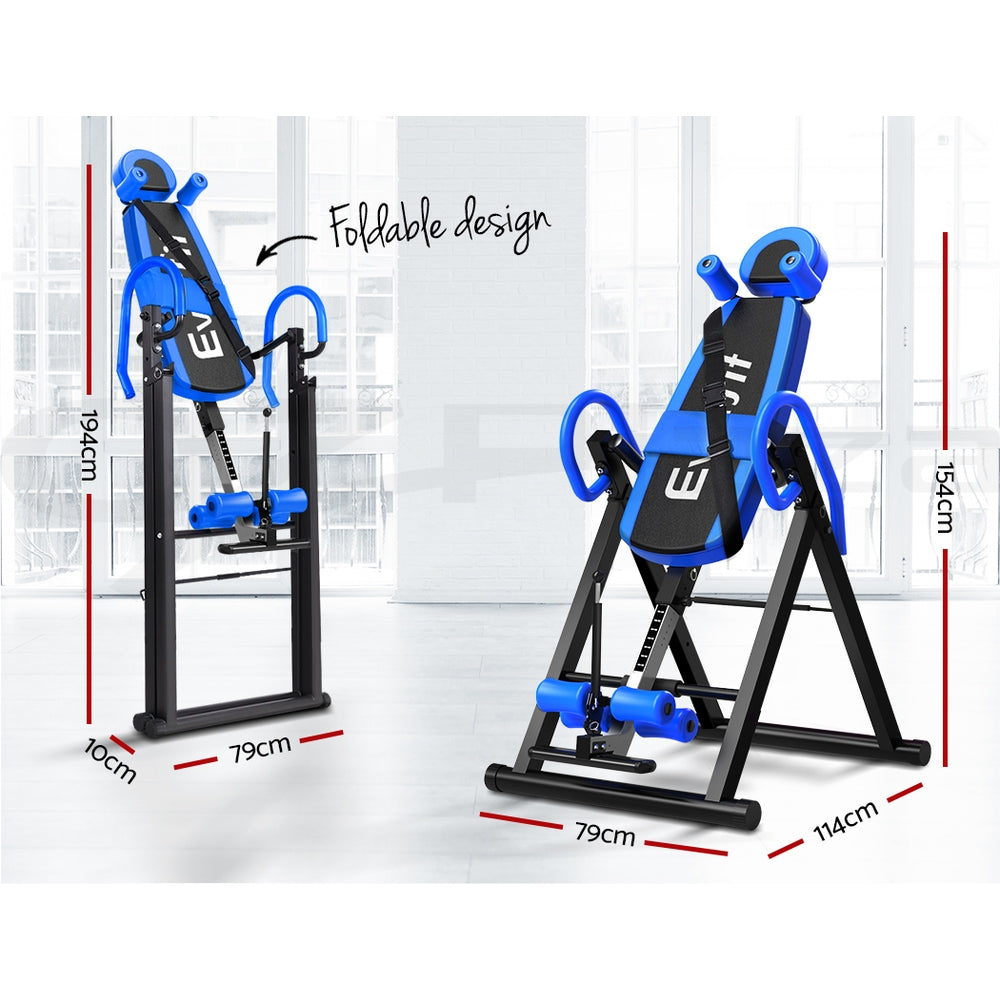 Everfit Inversion Table Gravity Stretcher Tables Foldable Back Inverter Home Gym