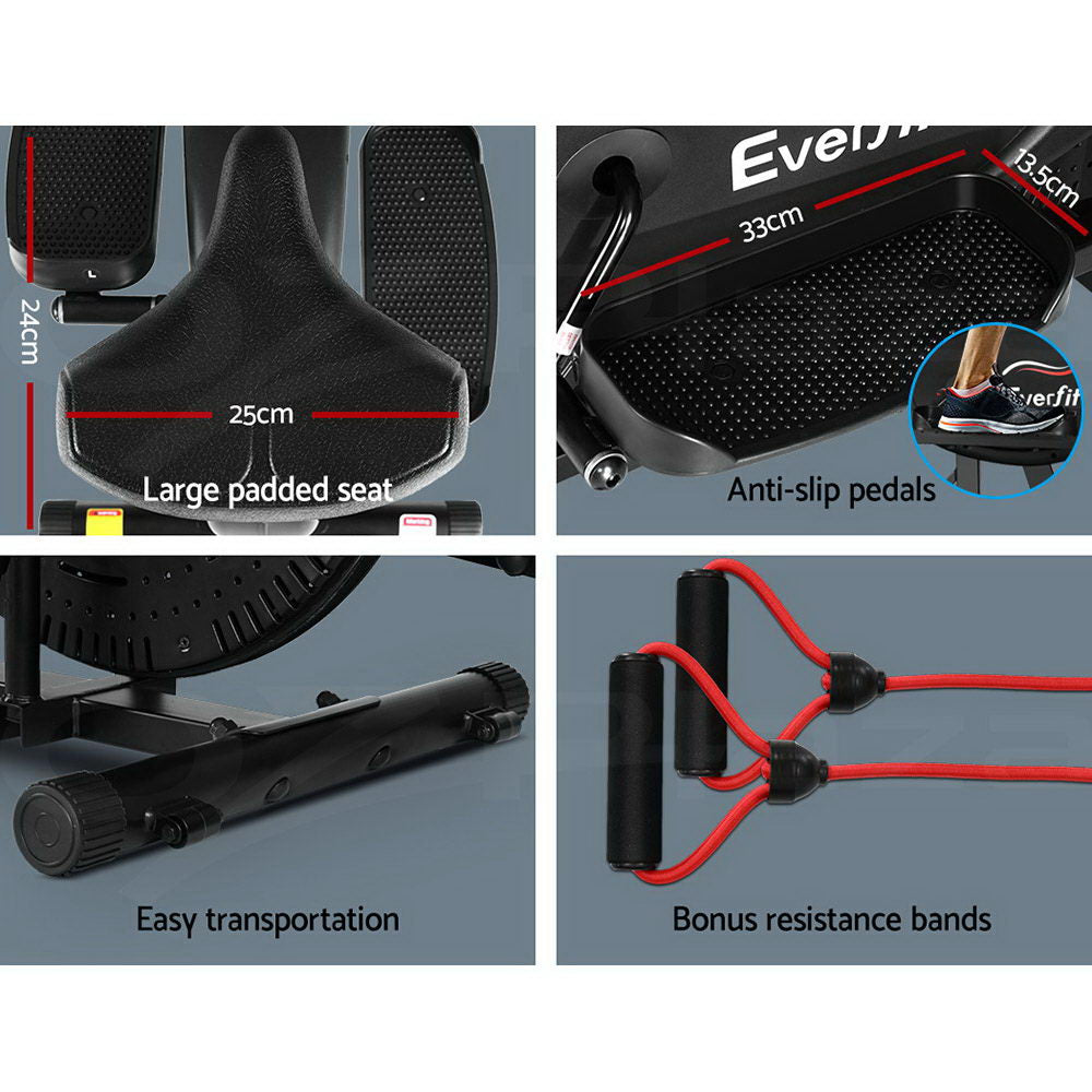 Everfit Elliptical Cross Trainer Exercise Bike Bicycle Home Gym Fitness Training