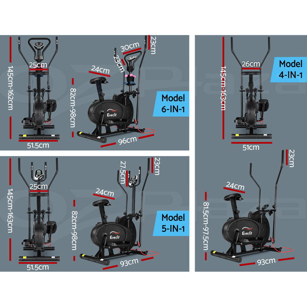 Everfit Elliptical Cross Trainer Exercise Bike Bicycle Home Gym Fitness Training