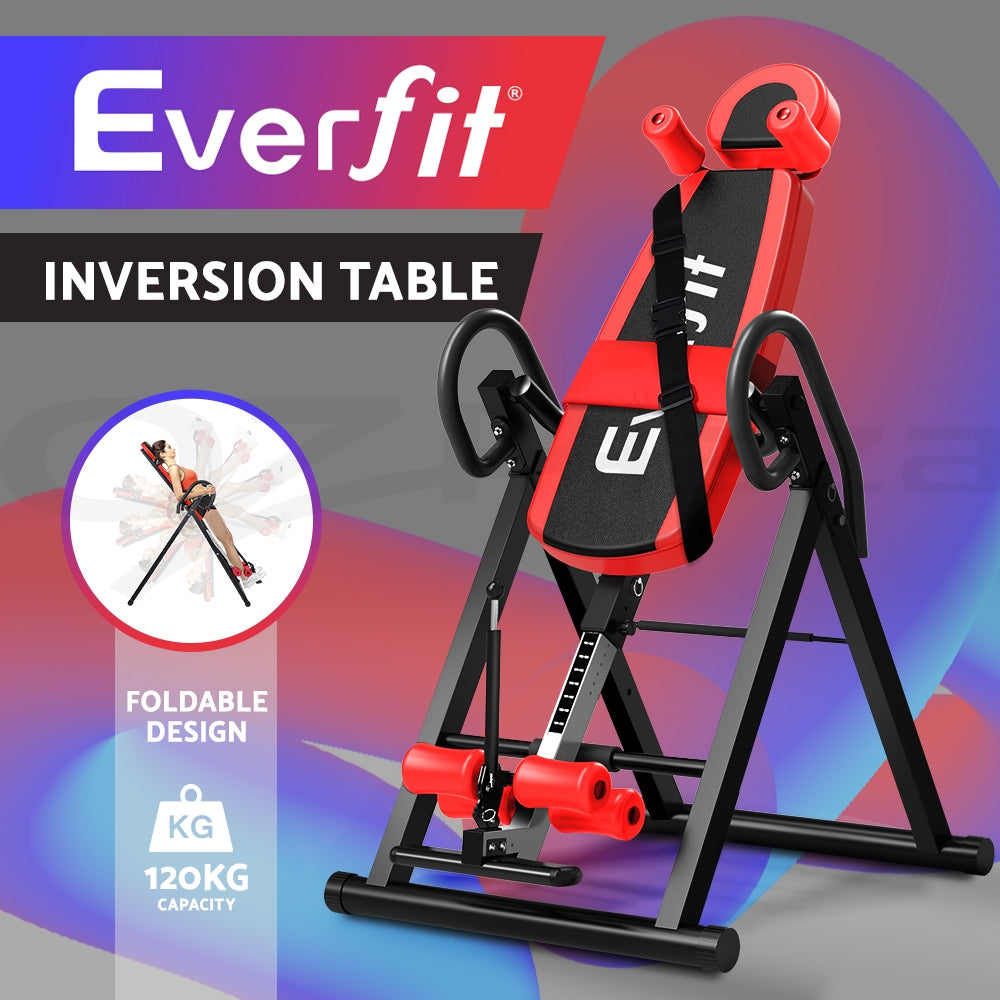 Everfit Inversion Table Gravity Stretcher Tables Foldable Back Inverter Home Gym