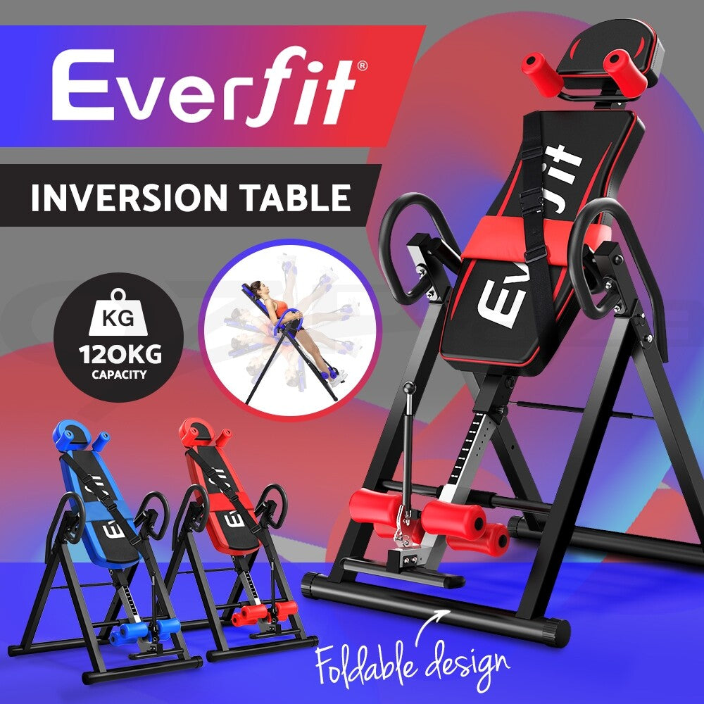 Everfit Inversion Table Gravity Stretcher Tables Foldable Back Inverter Home Gym
