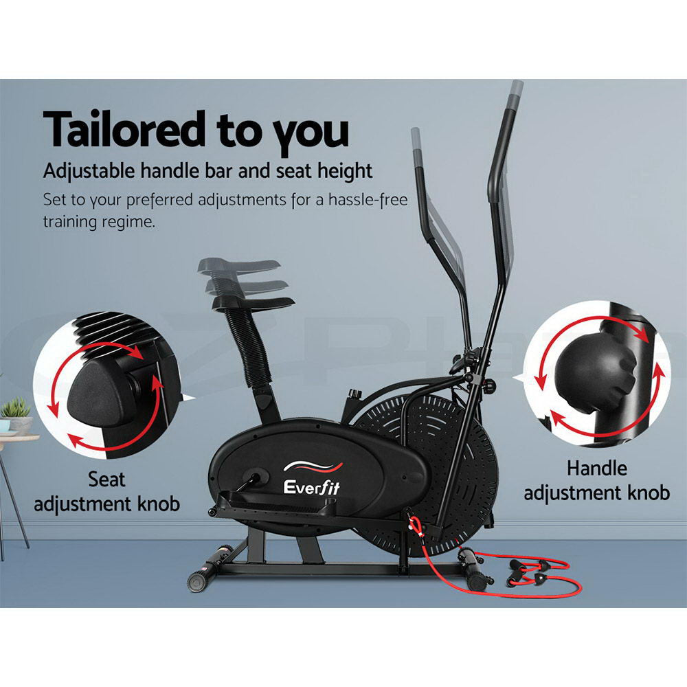Everfit Elliptical Cross Trainer Exercise Bike Bicycle Home Gym Fitness Training
