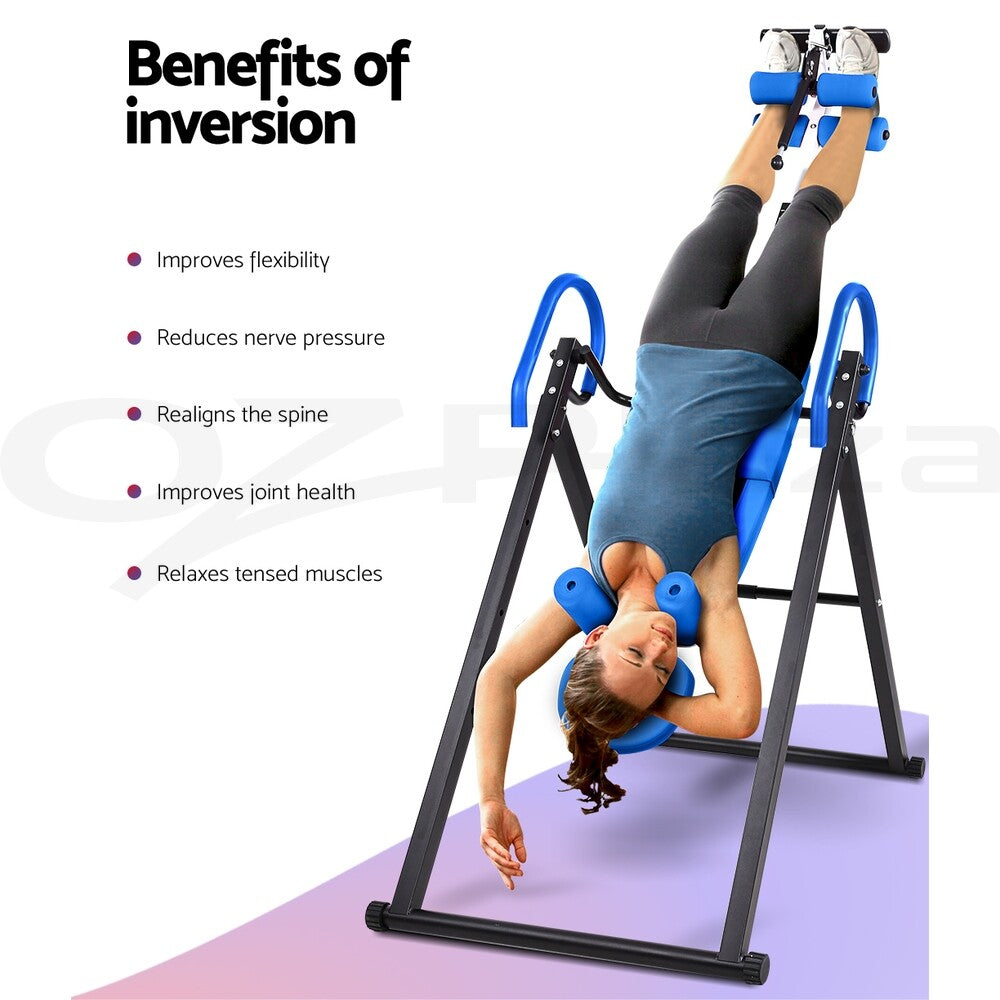 Everfit Inversion Table Gravity Stretcher Tables Foldable Back Inverter Home Gym