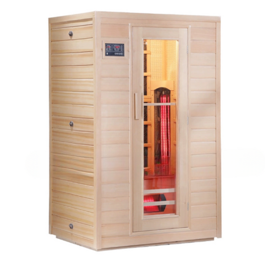 NNETB Infrared Double Light Sauna Room with Tourmaline-0